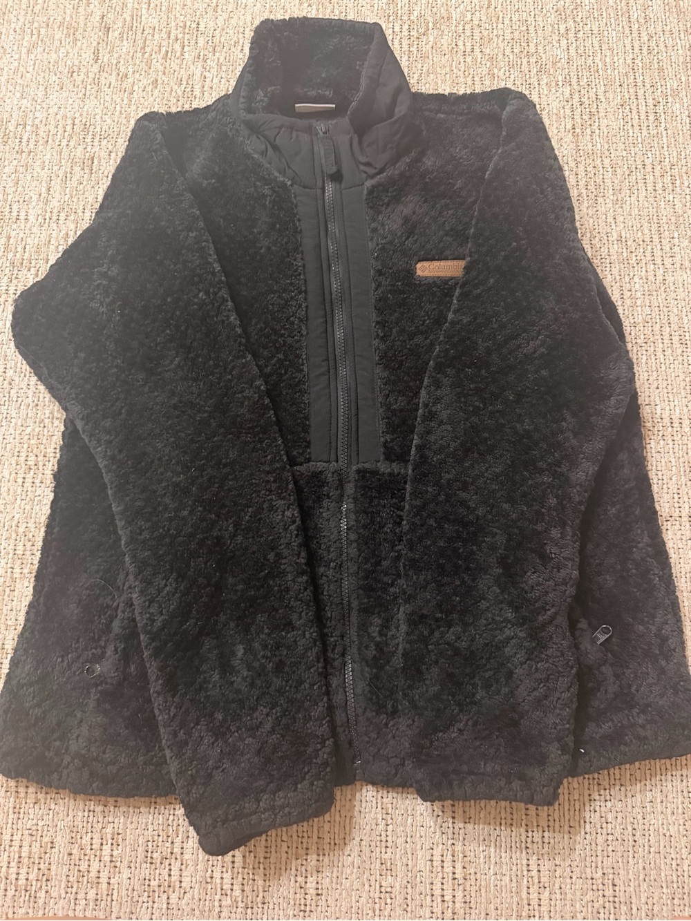 Columbia Black Teddy Fleece Full-Zip Jacket